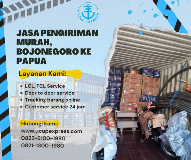 Ekspedisi murah Bojonegoro ke Nabire | EMKL-Ucup Express